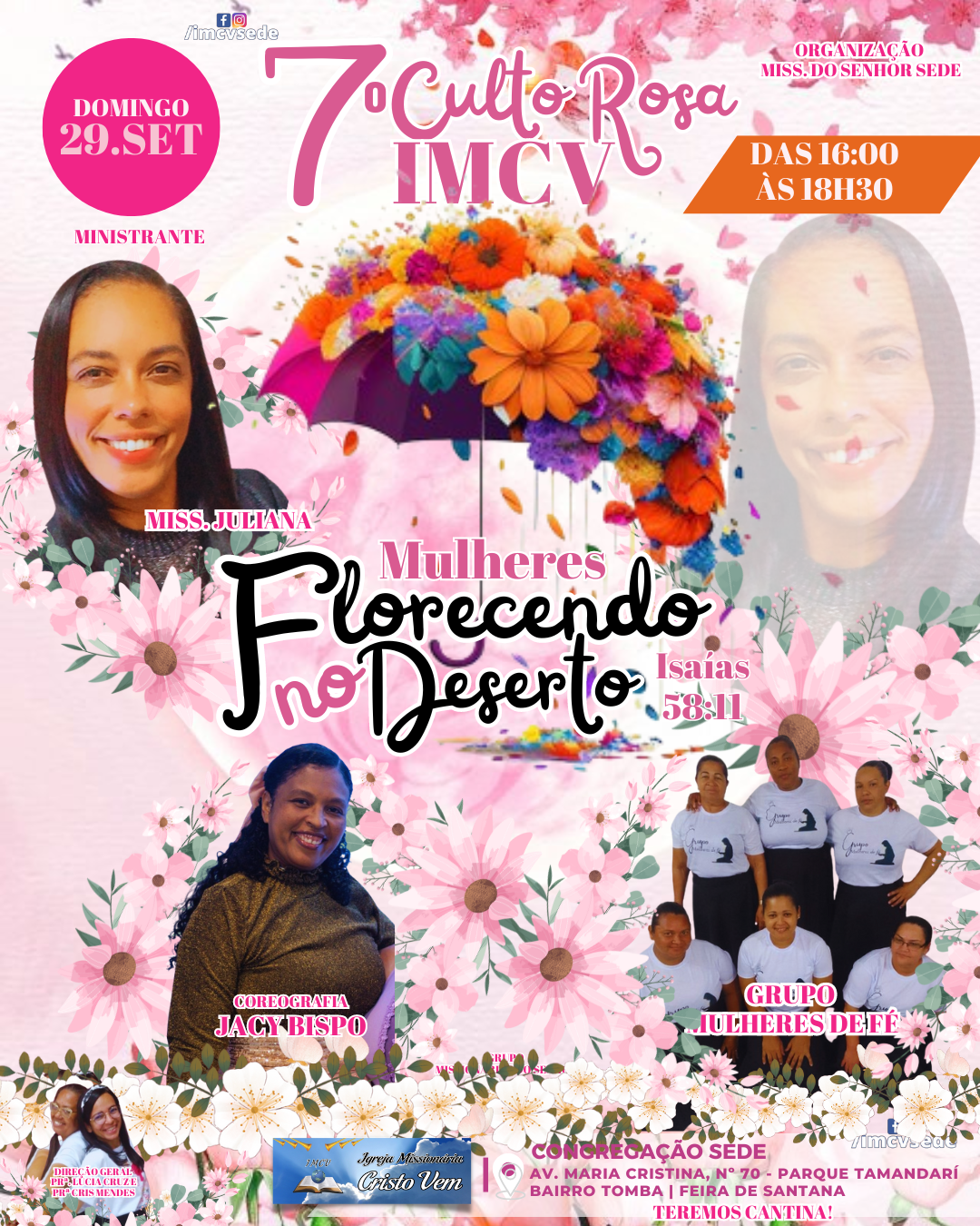 7º Culto Rosa - IMCV Sede