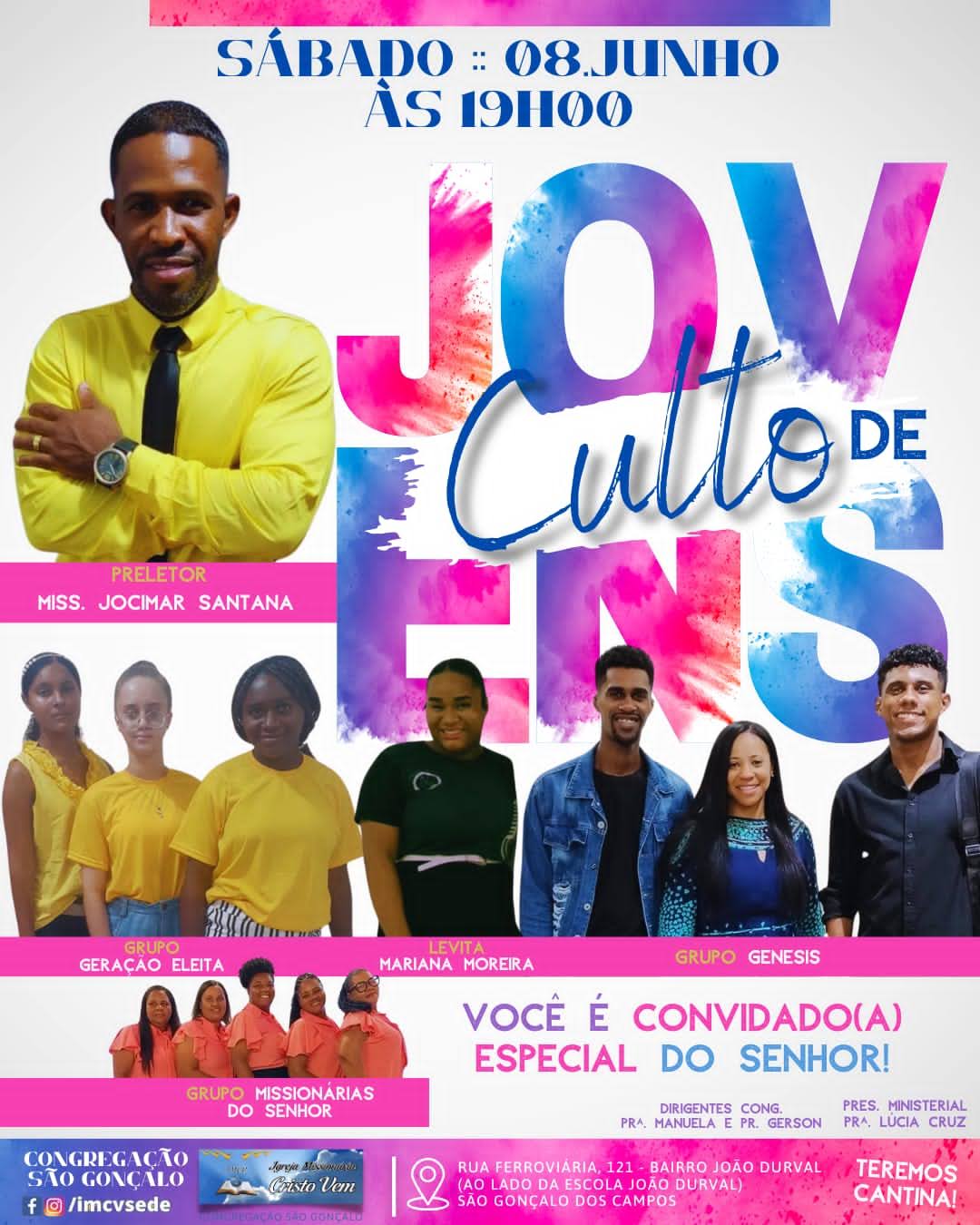 Culto de Jovens na IMCVCongregação São Gonçalo