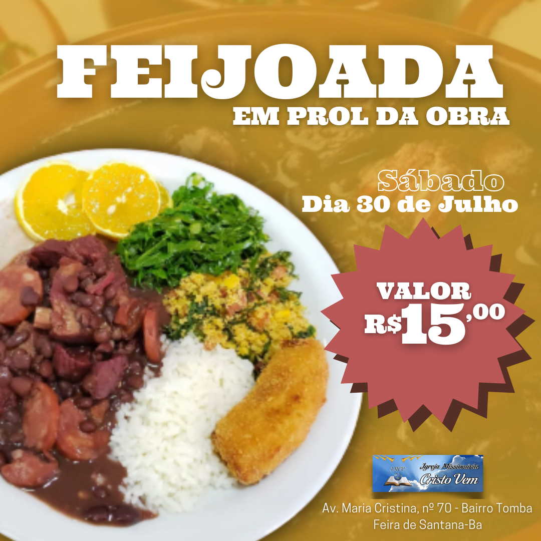 Feijoada em prol da obra